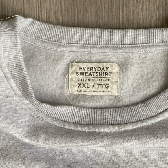 Oversized Light Grey Crewneck Sweater - Picture 2 of 3